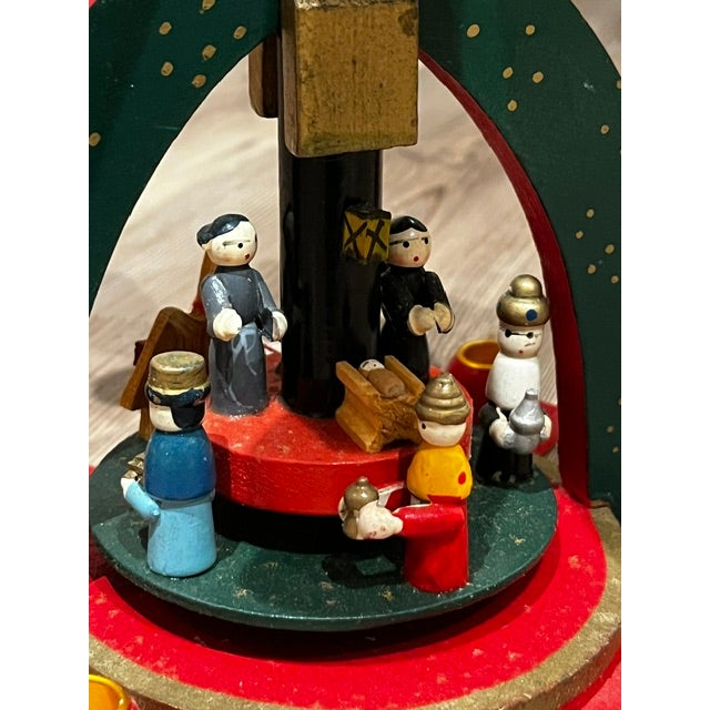 Vintage German Christmas Windmill Pyramid For Sale In New York - Image 6 of 9