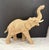 Textile Vintage Handcrafted Burlap Elephant Sculpture | Bohemian Folk Art Safari Decor For Sale - Image 7 of 11