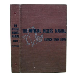 "The Official Mixer's Manual" 1940 Duffy, Patrick Gavin For Sale
