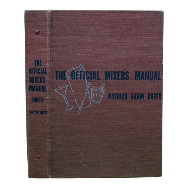 "The Official Mixer's Manual" 1940 Duffy, Patrick Gavin For Sale