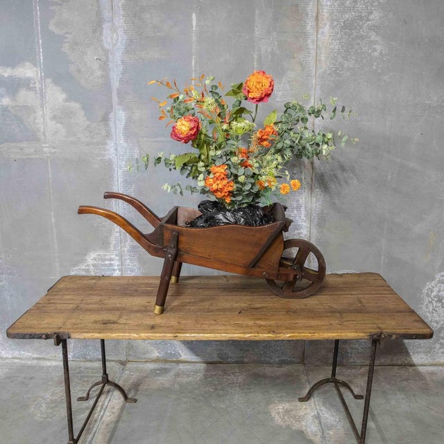 Mahogany Child's Wheelbarrow, 1970s For Sale - Image 13 of 14