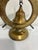 Mid 20th Century Vintage Brass Ship Wheel Bell on Stand, Nautical Accent For Sale - Image 5 of 9