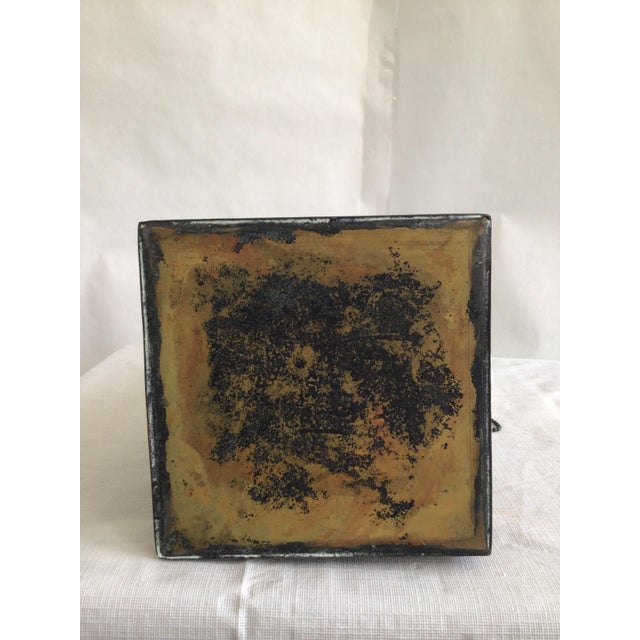 1920s Arts & Crafts Copper Table Lamp With Mica Shade For Sale - Image 12 of 12