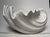 Vintage Monumental White Ceramic Clamshell Serving Bowl For Sale In Houston - Image 6 of 12