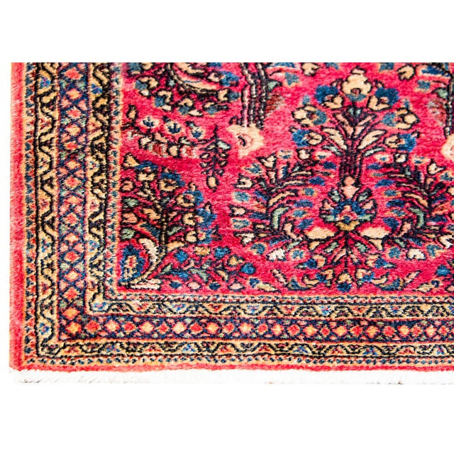 Beautiful Early 20th Century Antique Sarouk Rug For Sale In Chicago - Image 6 of 7