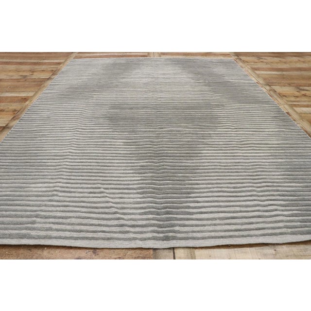 Gray Modern Vintage Moroccan Style High-Low Rug - 07'11 X 10'02 For Sale - Image 8 of 10