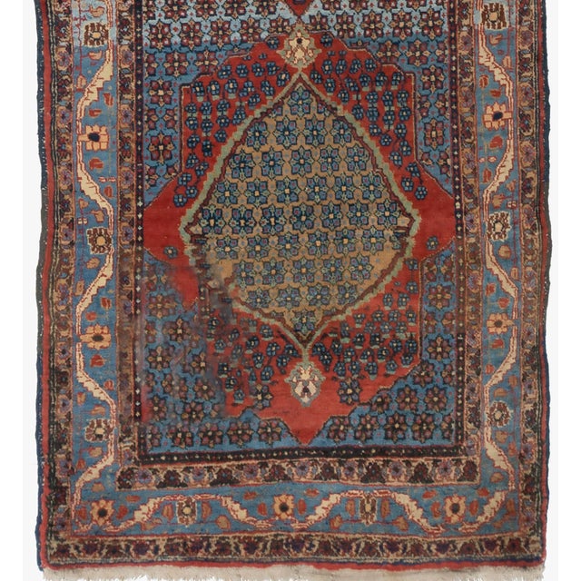 Vintage Circa 1940 Bidjar Runner Rug 3ft 3in X 13ft 6in For Sale - Image 4 of 8