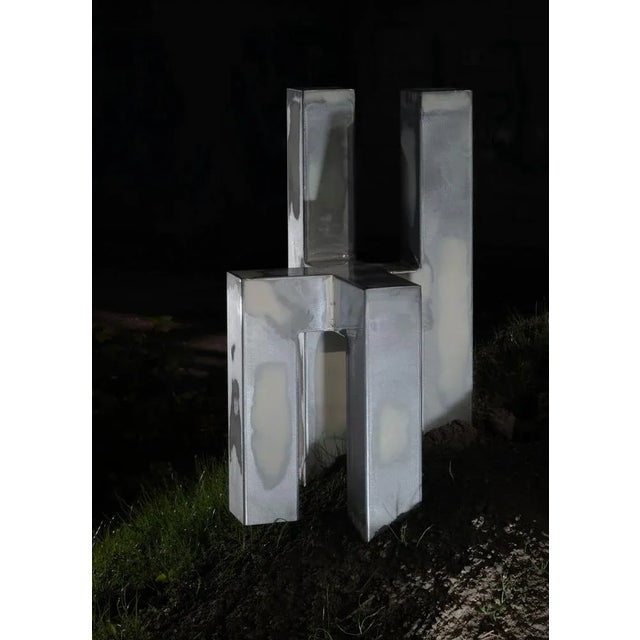 Chapa y Pintura Steel Seat by Mut Design For Sale - Image 4 of 7