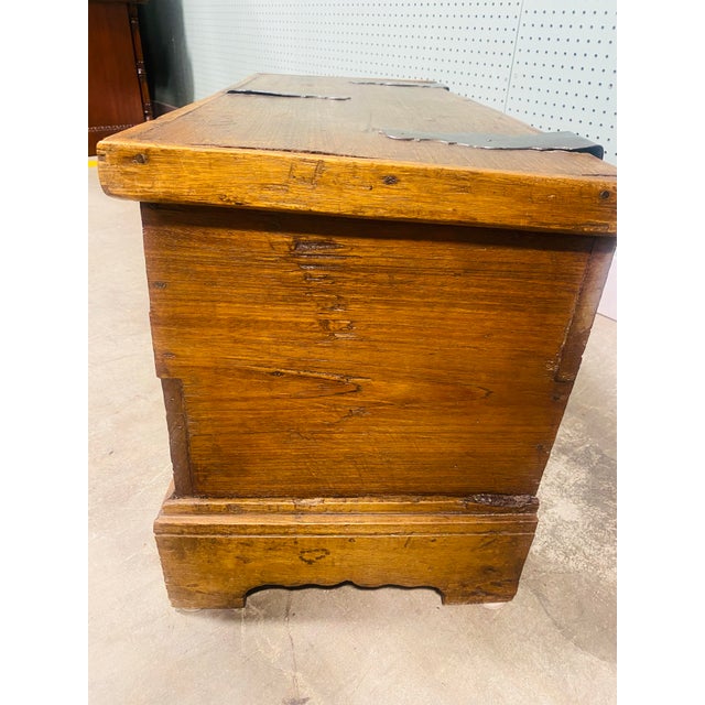 Rustic 19th Century Handmade Chest For Sale - Image 10 of 11