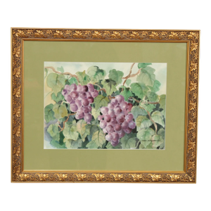 Libby Anderson Watercolor, Still Life of Grapevine