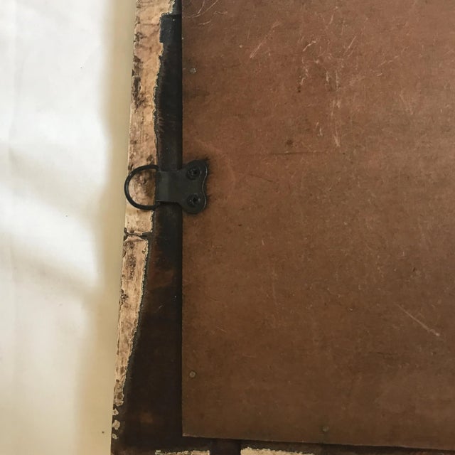 Vintage Indian Archway Painted Teak Mirror For Sale - Image 11 of 11