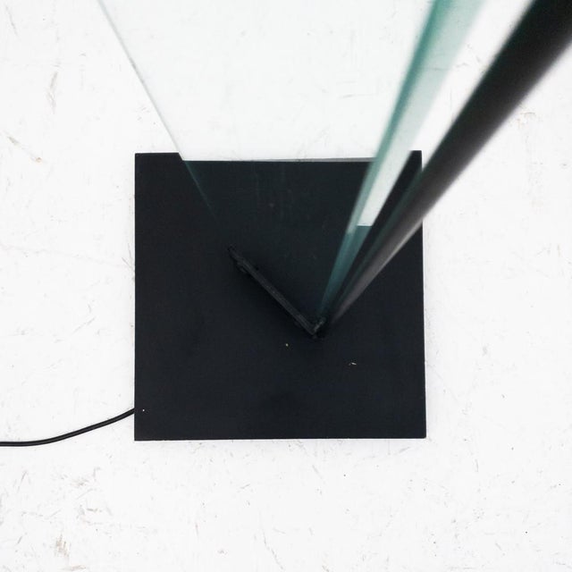 Black Laser Upighter Floor Lamp by Max Baguara for Lamperti, Italy, 1980s For Sale - Image 8 of 15