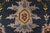 Blue Heriz Rug 8’11” X 11’9” Blue Wool Tribal Hand-Knotted Oriental Carpet For Sale - Image 8 of 15