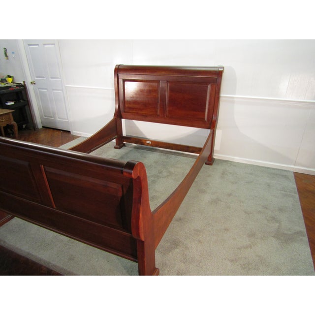 Traditional Lexington Bob Timberlake Solid Cherry Queen Size Sleigh Bed For Sale - Image 3 of 9