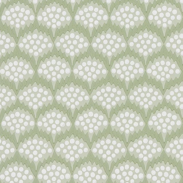 Contemporary Sample - Schumacher x Neisha Crosland Pollen Wallpaper in Moss For Sale - Image 3 of 5