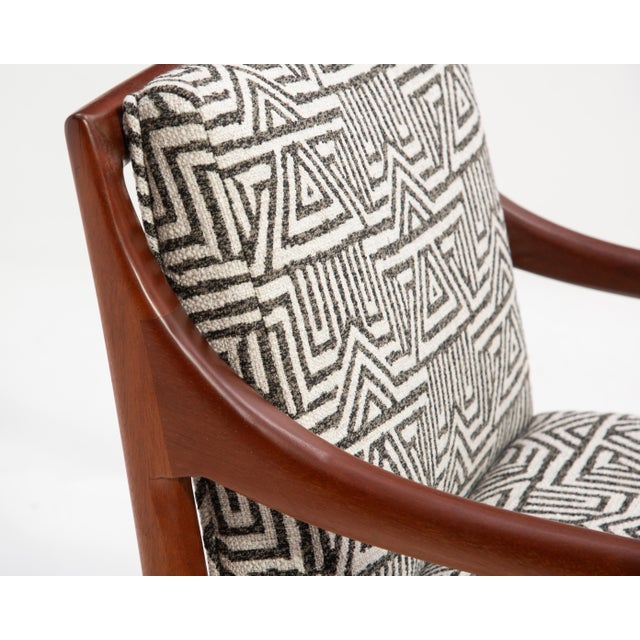 Edward Wormley Dunbar Mahogany Armchair Mid Century Restored For Sale - Image 9 of 12