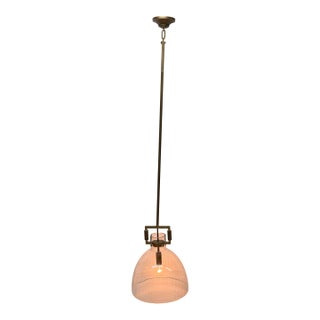 Living Design Brass Single Pendant Light For Sale