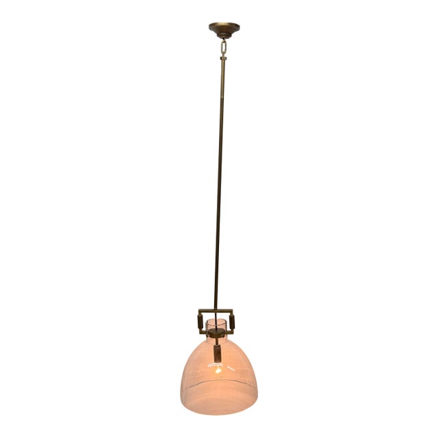 Living Design Brass Single Pendant Light For Sale