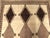 Textile Vintage Vintage Handmade Persian Gabbeh Rug Featuring an Undyed Wool Field With a Geometric Diamond Lattice Pattern. 4'x 7'8" For Sale - Image 7 of 15