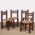 French Wood Straw-Seated Chairs, 1950s, Set of 4 For Sale - Image 9 of 9