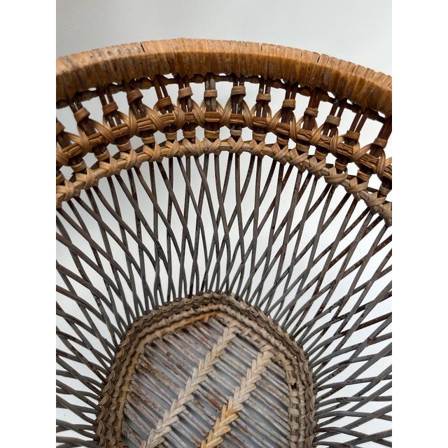 Antique Woven Wicker Cachepot For Sale - Image 9 of 9