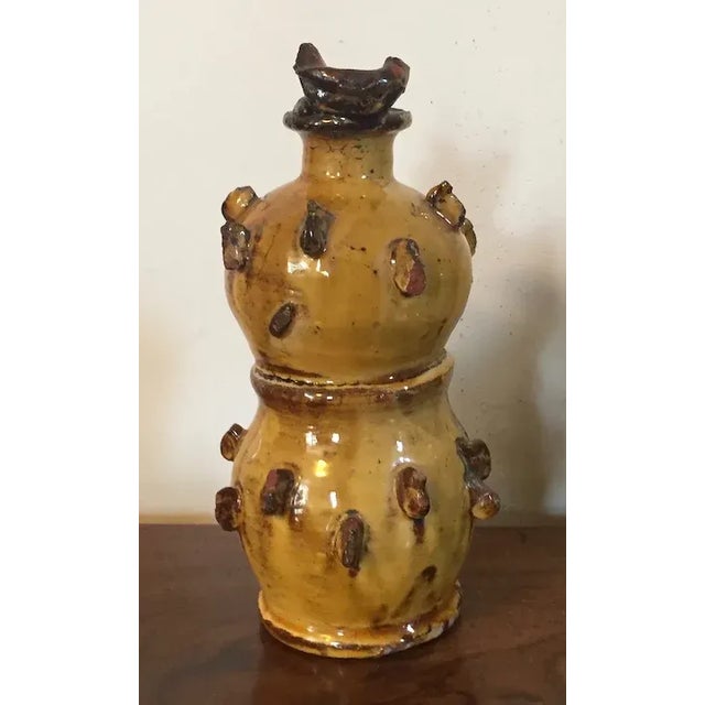 Antique 19th Century English Staffordshire Decorated Redware Bird House Money Box For Sale - Image 12 of 13