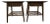 Pair of Mid-Century Style Modern Walnut End Tables With Slatted Shelves For Sale