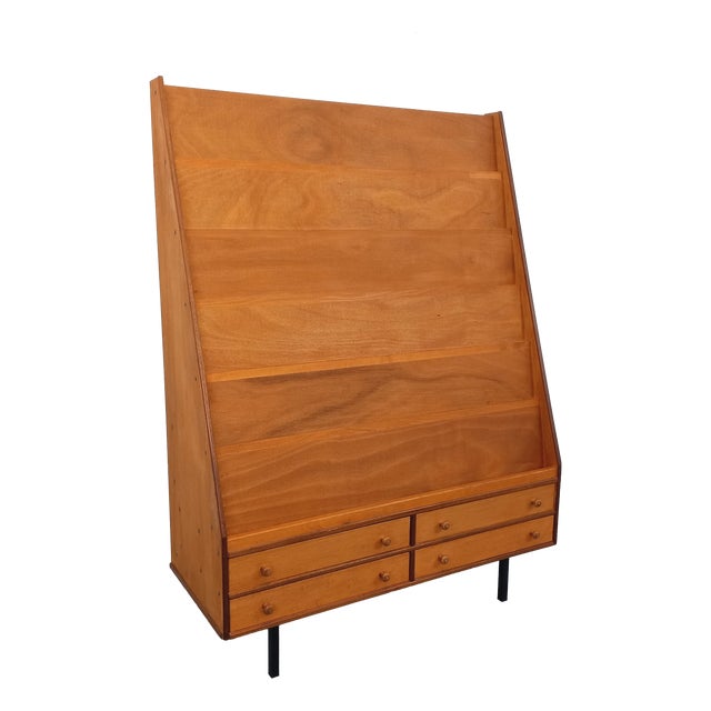 Vintage Wooden Bookcase, 1960s For Sale