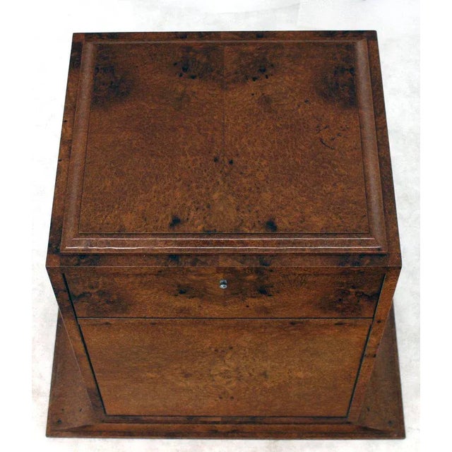 Mid 20th Century Rustic Birdseye or Tiger Maple Multifunctional Drop Front Cabinet For Sale - Image 5 of 11