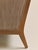 The Vintage Mid Century Walnut Lounge Chair in Textured Beige Upholstery For Sale - Image 9 of 10