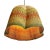 Lime & Orange Bolga Wave Basket Pendant Light For Sale - Image 4 of 5