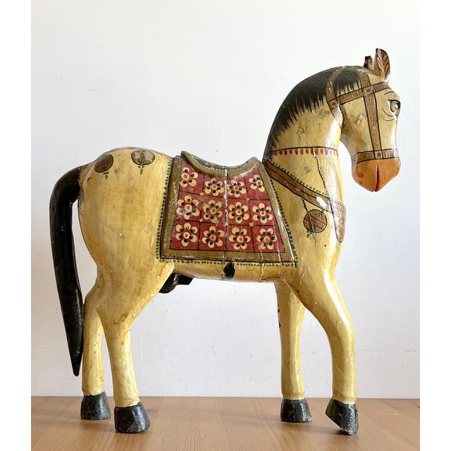 Beautiful Arts & Crafts style horse, hand-painted in the early 1900s
