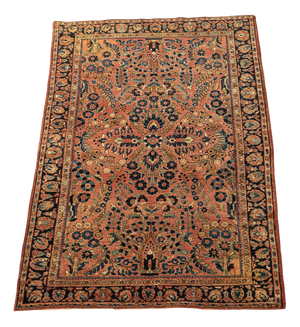Antique Sarough Rug, 1920s
