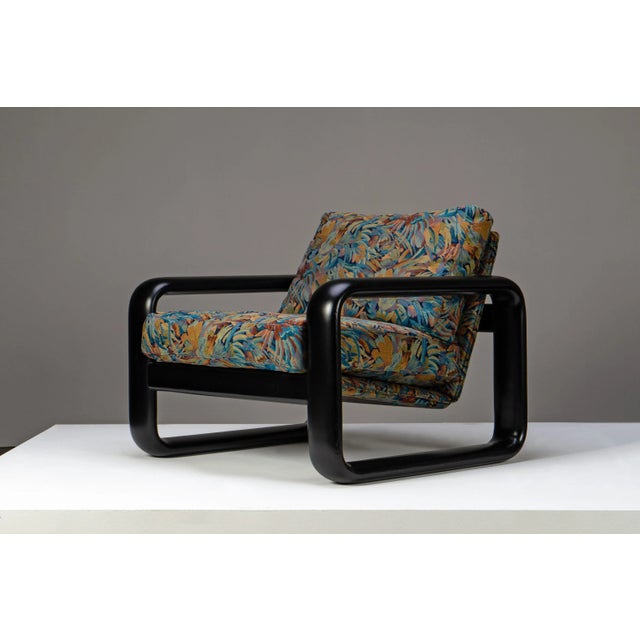 "Hombre" lounge chairs designed by Burkhard Vogtherr for the Rosenthal Studio Line. Chairs with strong wooden frames, high...