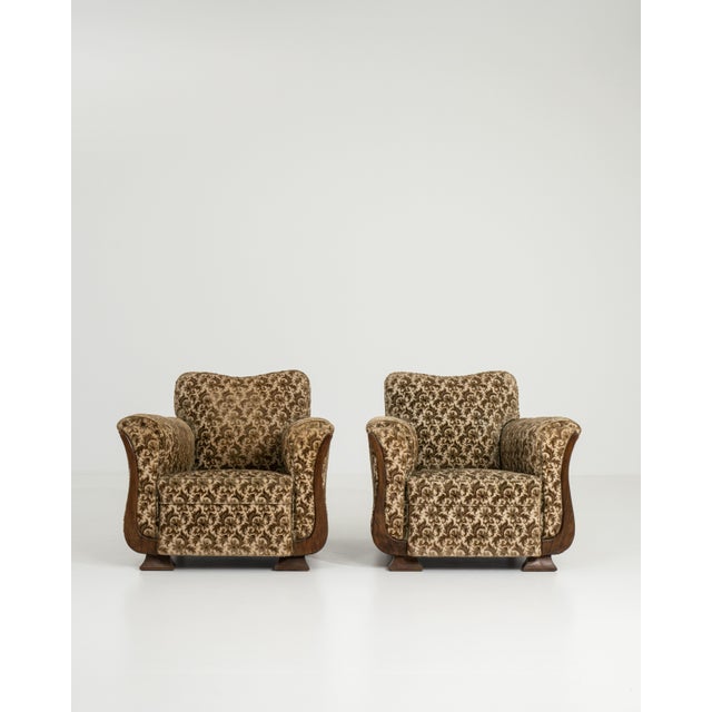 Pair of Art Deco Armchairs, Antique, France, Early 20th Century For Sale - Image 14 of 14