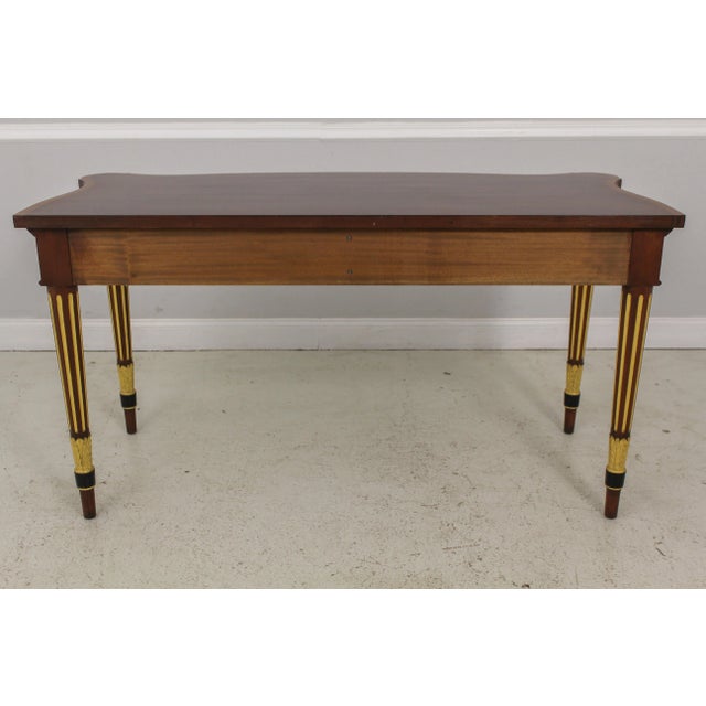 Arthur Brett English Made Mahogany Console Table For Sale - Image 9 of 11