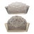 Early 20th Century Art Deco Period Molded Glass Wall Sconces in Silvered Metal Mounts - Pair For Sale