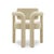 Double Arch Dining Chair in Beige Cotton Velvet from Insidherland For Sale - Image 12 of 12