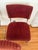 Vintage Burgundy Ribbed Velvet Chrome Cantilever Dining Chairs, Set of 4 For Sale In Los Angeles - Image 6 of 9