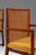 Rare Mid-Century Modern Cane-Backed Armchair in Walnut & Bouclé Attributed to Michael Taylor for Baker Furniture (New World Collection), Usa, C. 1960s For Sale - Image 11 of 18