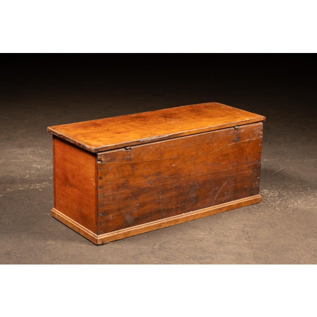19th Century Dovetailed Pine Blanket Chest With Interior Till For Sale - Image 4 of 8