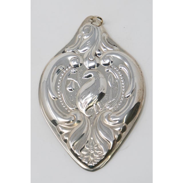 Wallace Silversmiths 1988 Wallace Sterling Silver Grande Baroque Ornament in Box For Sale - Image 4 of 9