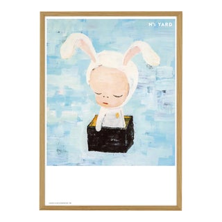 Yoshitomo Nara, Little Bunny in the Box, 2023 - Oak Frame For Sale