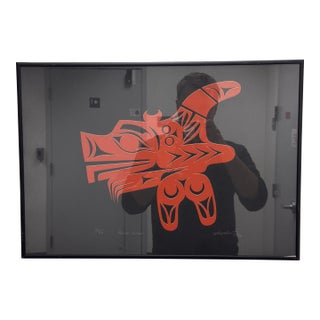Art Thompson Killer Whale Northwest Coast Native Print, Circa 1983 For Sale