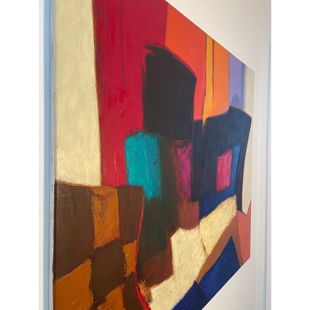 2000 - 2009 “Serie Abstracto, 2001”, Oil on Canvas, Carlos Cadavid (B. 1946) (Signed) For Sale - Image 5 of 7