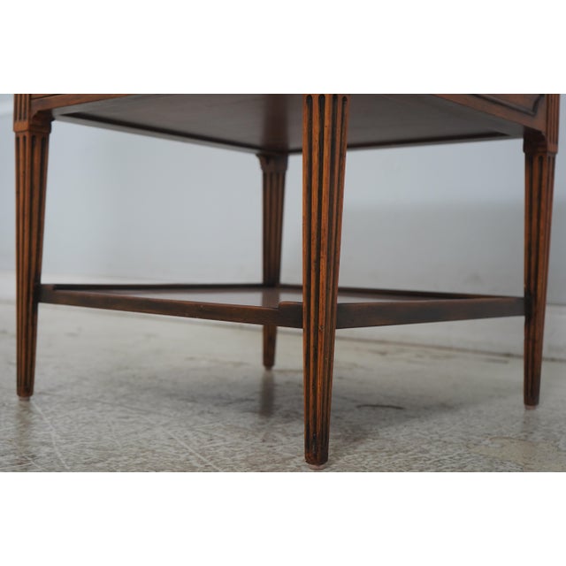 Theodore Alexander Country 2 Drawer Lamp Table For Sale - Image 9 of 18