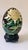 Vintage Chinese Cloisonné Enamel Floral Eggs W/Black Stands Set of 4 For Sale - Image 9 of 14