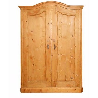 Double-Door Swedish Pine Armoire For Sale