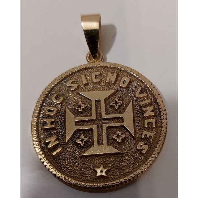 Gold Handmade 18k Gold Coin Pendant, 1930s For Sale - Image 8 of 15