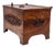 Antique Strongbox with Faux Wood Print Decor, Holland, 1880s For Sale